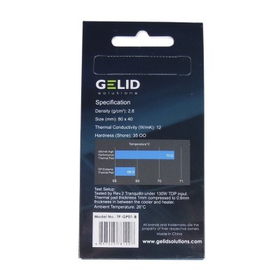 Pad Termico Gelid Solutions GP-Extreme 80x40x1.0mm