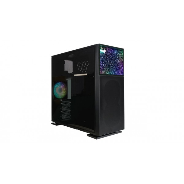 Case InWin N515 Midi Tower Vetro Temperato Nero