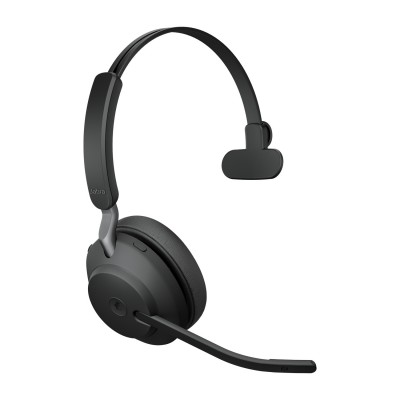 Cuffie Jabra Evolve2 65 MS Mono Wireless USB tipo A Bluetooth Nero