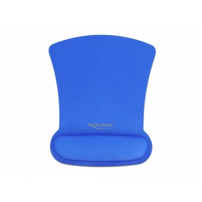 Tappertino per Mouse DeLock Ergonomico Gel Blu