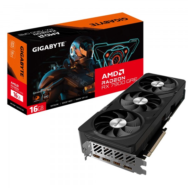 Scheda Video Gigabyte AMD Radeon RX 7900 GRE Gaming OC 16GB GDDR6 Nero