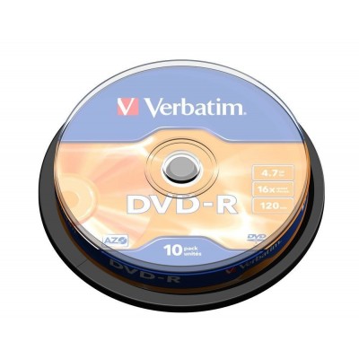 DVD Verbatim DVD-R Matt Silver 4,7 GB 10 pz