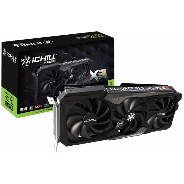 Scheda Video Inno3D GeForce RTX 4070 12 GB SUPER iChiLL X3