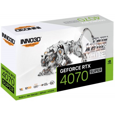 Scheda Video Inno3D GeForce RTX 4070 12 GB SUPER Twin X2 OC White