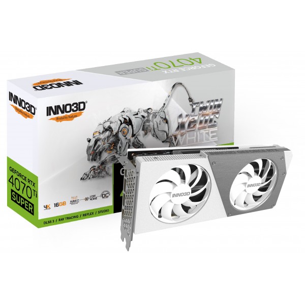 Scheda Video Inno3D GeForce RTX 4070 Ti 16 GB SUPER TWIN X2 OC White