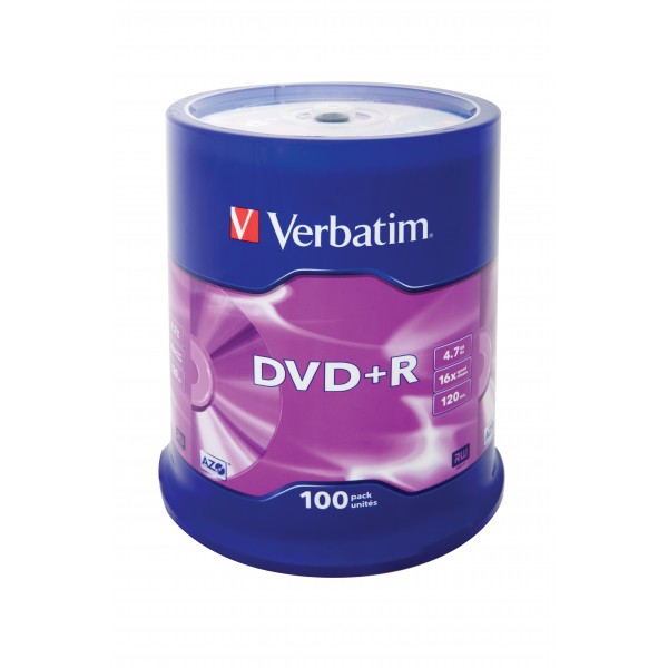 DVD Verbatim Matt Silver 4,7 GB 100 pz