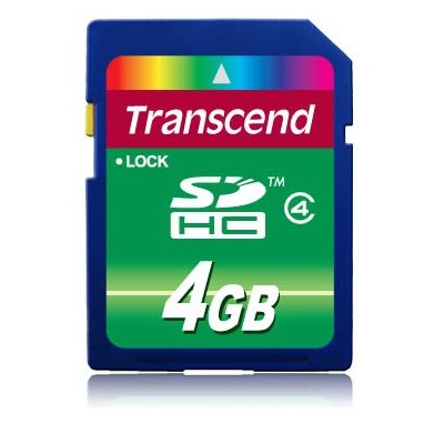 SCHEDA SDHC TRASCEND Secure Digital Card 4 GB