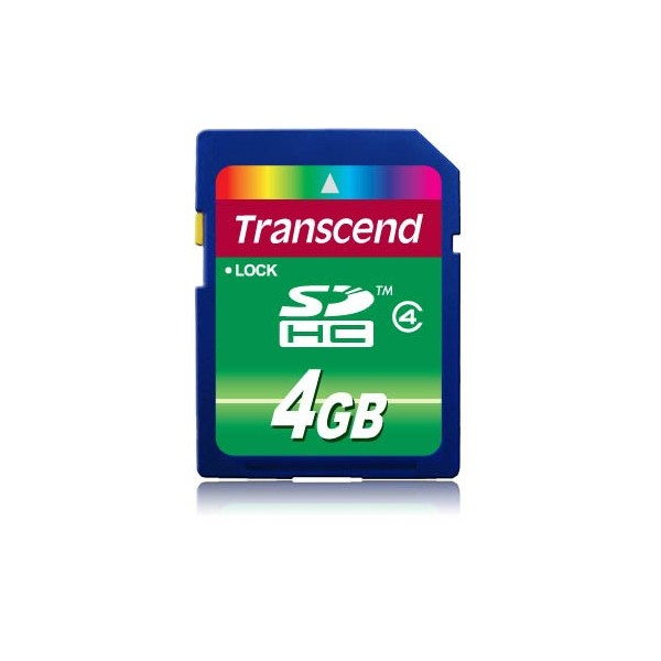 SCHEDA SDHC TRASCEND Secure Digital Card 4 GB