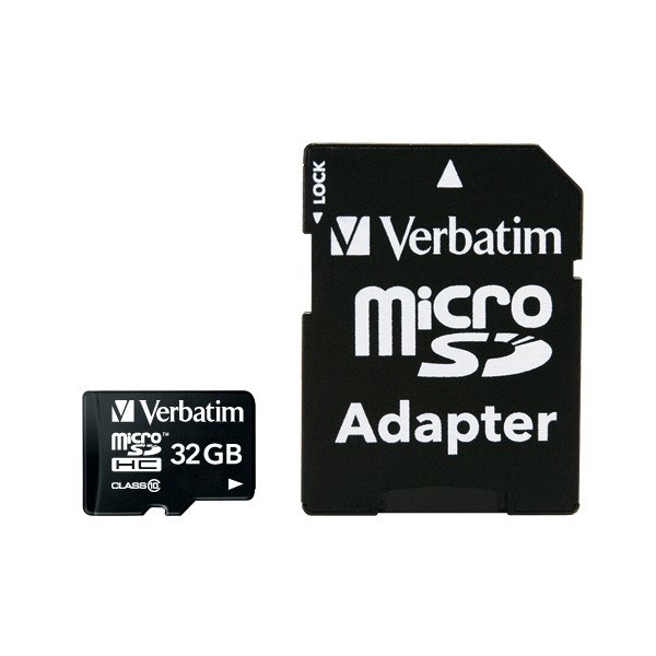 SCHEDA MICRO SDHC VERBATIM 32GB PREMIUM UHS-1 CLASS 10