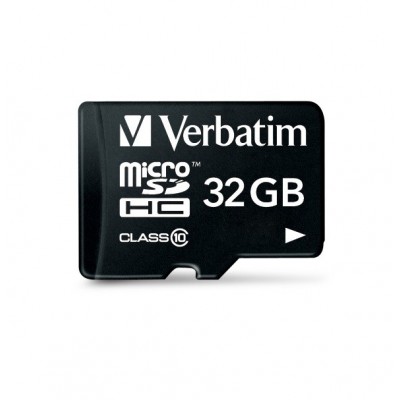 SCHEDA MICRO SDHC VERBATIM 32GB PREMIUM UHS-1 CLASS 10