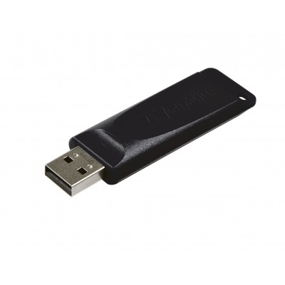 USB VERBATIM 64GB DRIVE 2.0 STORE N GO SLIDER BLACK