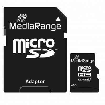 MICRO SDHC MEDIARANGE 4 GB 