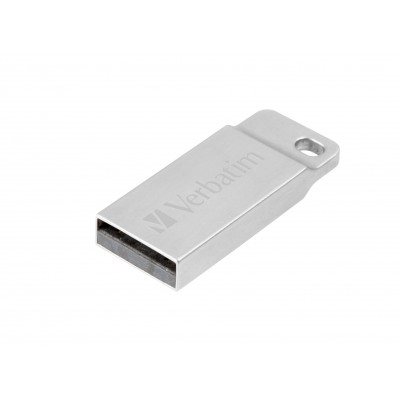 USB VERBATIM 16GB DRIVE 2.0 METAL EXECUTIVE SILVER