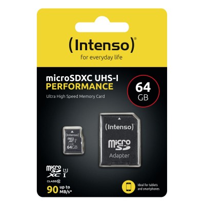 MICRO SDXC INTENSO UHS-I Performance 64 GB 