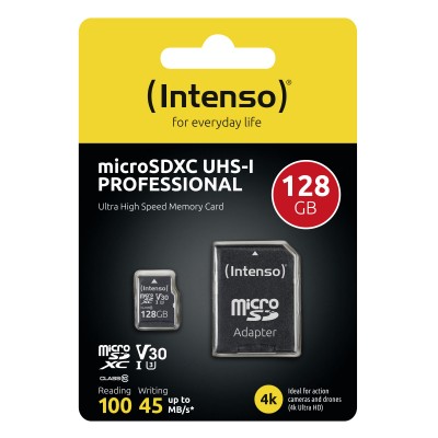 MICRO SDXC INTENSO UHS-I Professional 128 GB 