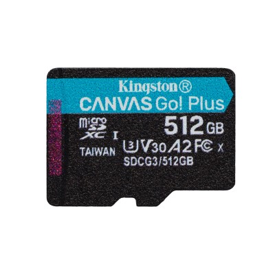 MICRO SDXC KINGSTON Canvas Go! Plus 512 GB 