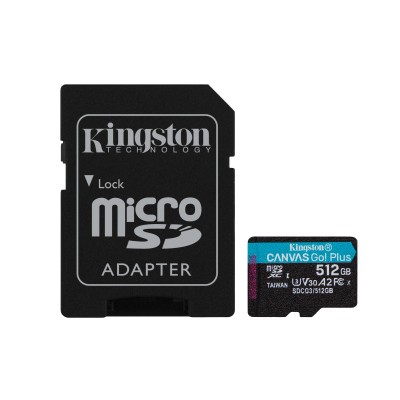 MICRO SDXC KINGSTON Canvas Go! Plus 512 GB 