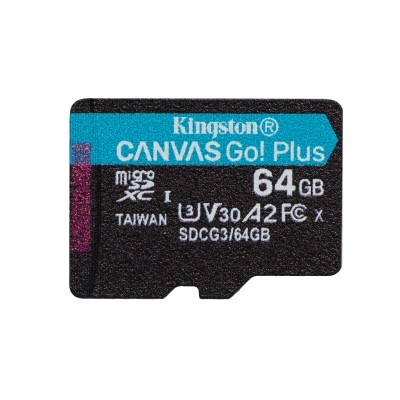 MICRO SDXC KINGSTON Canvas Go! Plus 64 GB 