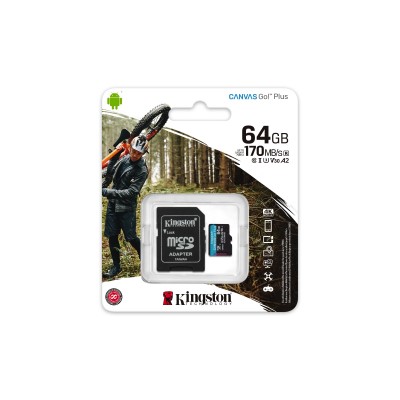 MICRO SDXC KINGSTON Canvas Go! Plus 64 GB 