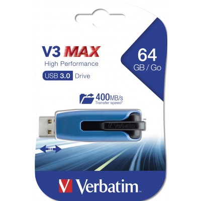 USB VERBATIM 64GB DRIVE 3.0 STORE N GO V3 MAX