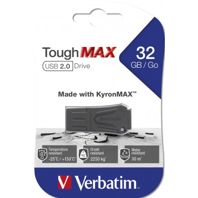 USB VERBATIM 32GB TOUGHMAX 2.0 DRIVE