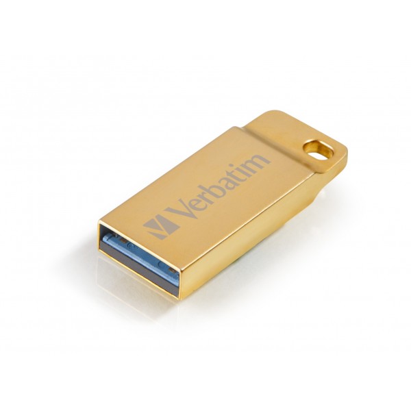 USB VERBATIM 16GB DRIVE 3.0 METAL EXECUTIVE GOLD