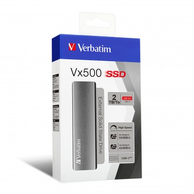 SSD ESTERNO VERBATIM 2TB VX500 USB 3.1 G2