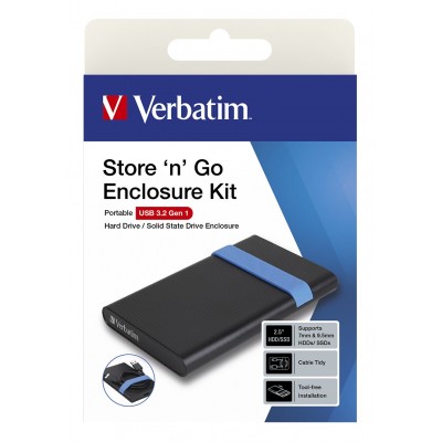 CASE HARD DISK VERBATIM STORE N GO ENCLOSURE KIT 2.5 USB 3.2 GEN1