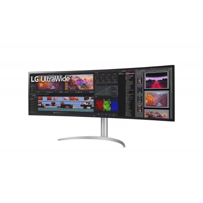 Monitor LG 49BQ95C-W 49'' DQHD IPS HDR USB-C 144Hz LED BIANCO ARGENTO