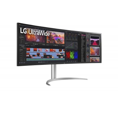 Monitor LG 49BQ95C-W 49'' DQHD IPS HDR USB-C 144Hz LED BIANCO ARGENTO