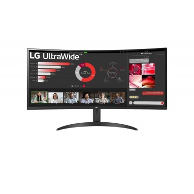 Monitor LG 34WR50QC-B 34'' HDR10 QHD Curvo Led Nero