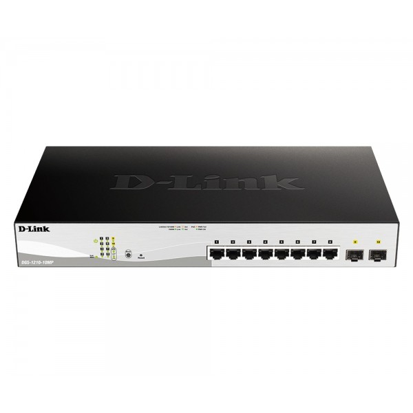 SWITCH D-Link DGS-1210-10MP/E  PoE/GE/GE/SMA/08 