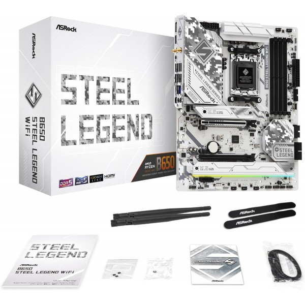 Scheda Madre ASRock B650 Steel Legend WiFi Socket AM5 DDR5