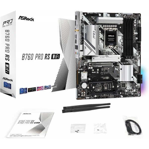 Scheda Madre ASRock B760 Pro RS WiFi Intel B760 Socket 1700 DDR5