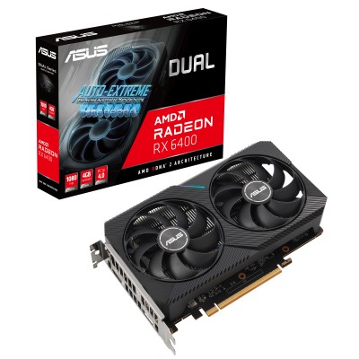 Scheda Video ASUS Radeon RX 6400 Dual 4 GB GDDR6