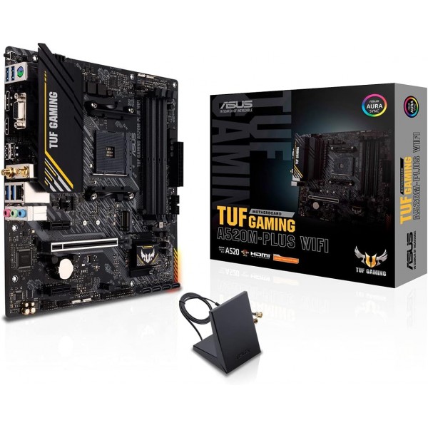 Scheda Madre AMD ASUS TUF GAMING A520M-PLUS WIFI AM4 Micro-ATX