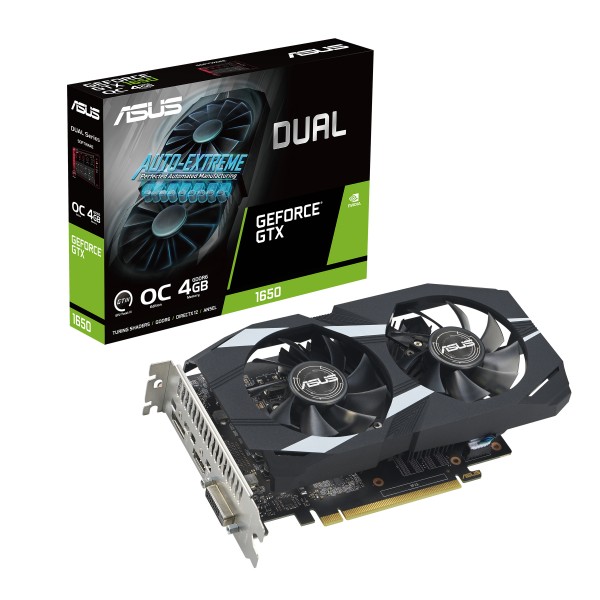 Scheda video Asus GeForce GTX 1650 4GB DUAL P-EVO D6 OC