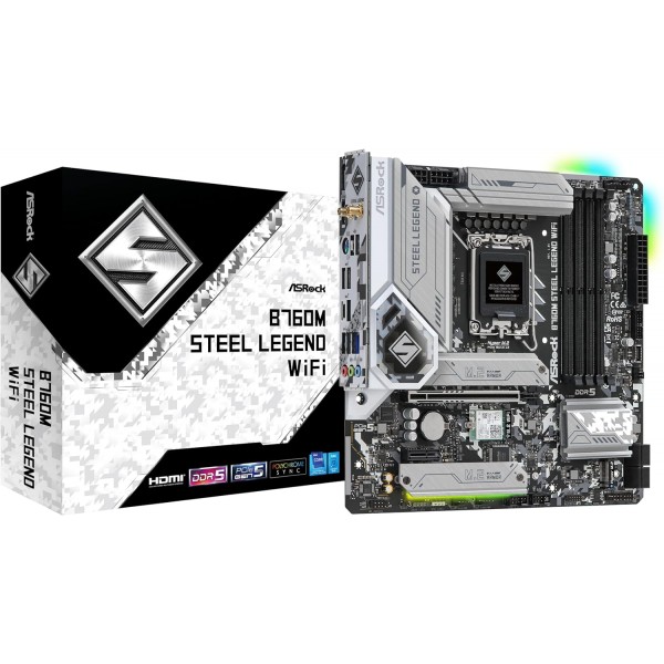 Scheda madre ASROCK B760M STEEL LEGEND WIFI socket 1700