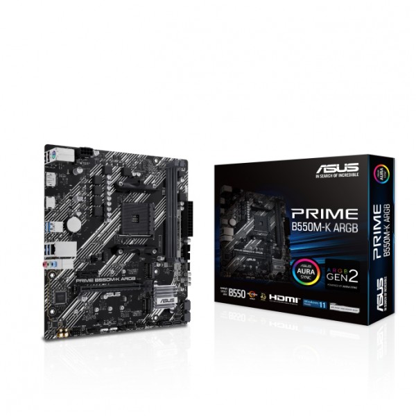 Scheda madre ASUS PRIME B550M-K ARGB socket AM4