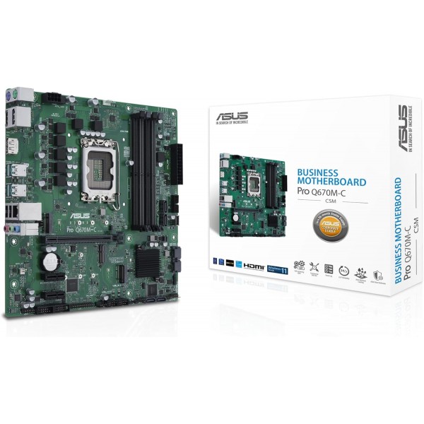 Scheda Madre Intel ASUS PRO Q670M-C-CSM LGA 1700 Micro-ATX