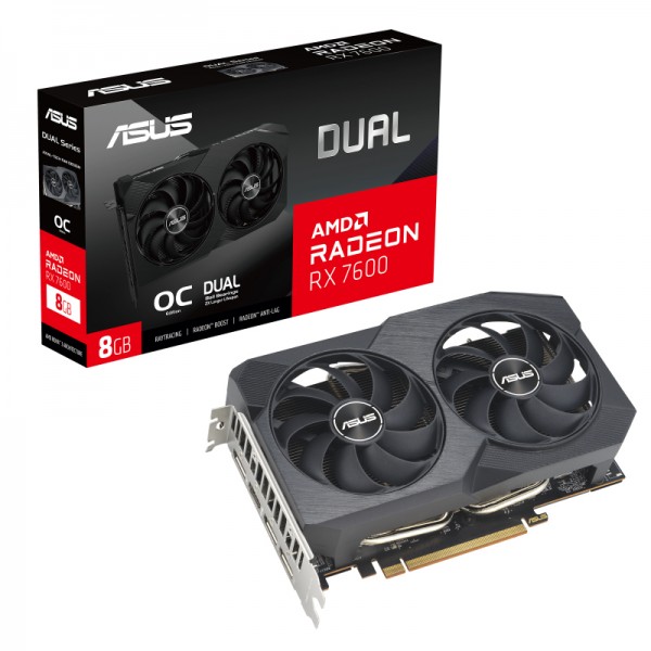 Scheda video Asus Radeon RX 7600 8GB Dual OC V2