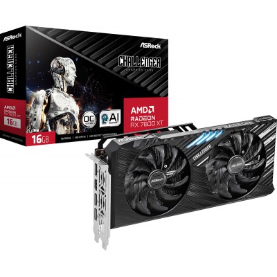 Scheda Video Asrock Challenger RX7600XT AMD Radeon RX 7600 XT 16 GB GDDR6