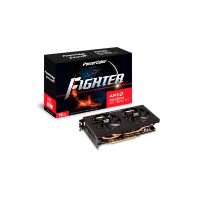 Scheda Video PowerColor Radeon RX 7600 XT Fighter 16GB