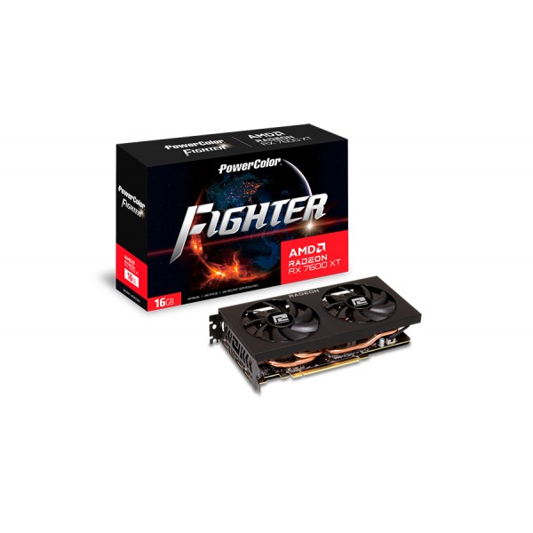 Scheda Video PowerColor Radeon RX 7600 XT Fighter 16GB