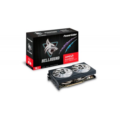 Scheda Video PowerColor Radeon RX 7600 XT Hellhound 16GB OC