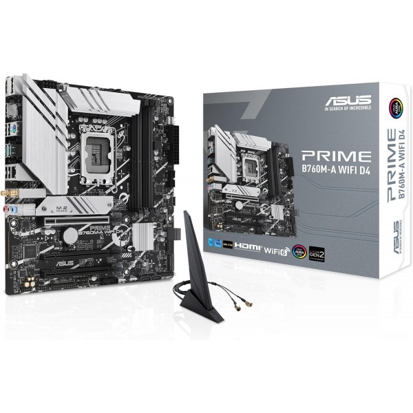 Scheda Madre ASUS PRIME B760M-A D4 WIFI LGA 1700 Micro-ATX