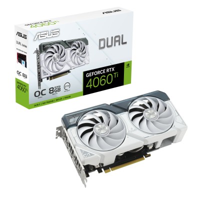 Scheda video Asus GeForce RTX 4060TI 8GB DUAL White OC