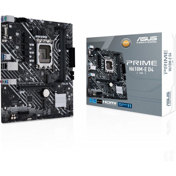 Scheda Madre Intel ASUS PRIME H610M-E DDR4-CSM LGA 1700 Micro-ATX