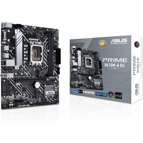 Scheda madre ASUS PRIME H610M-A D4-CSM socket 1700