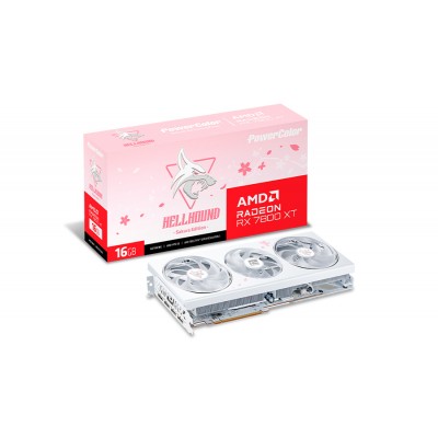 Scheda Video PowerColor Radeon Hellhound Sakura RX 7800XT 16GB GDDR6